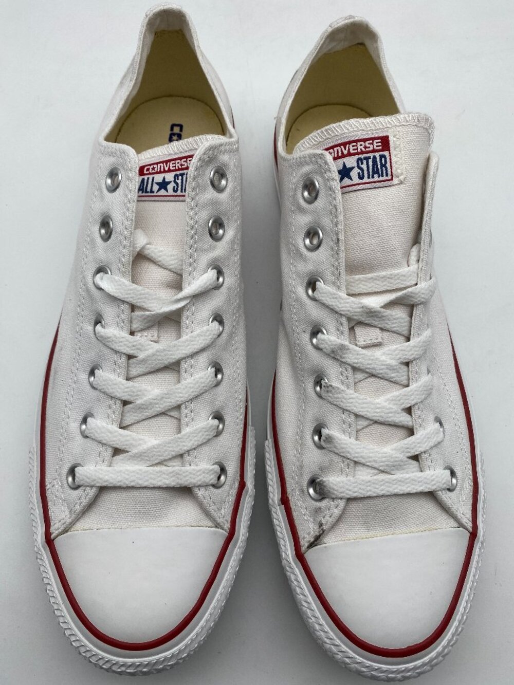 CONVERSE ALL STAR OX OPTIC WHITE #X7652 US MEN'S SIZE 13
